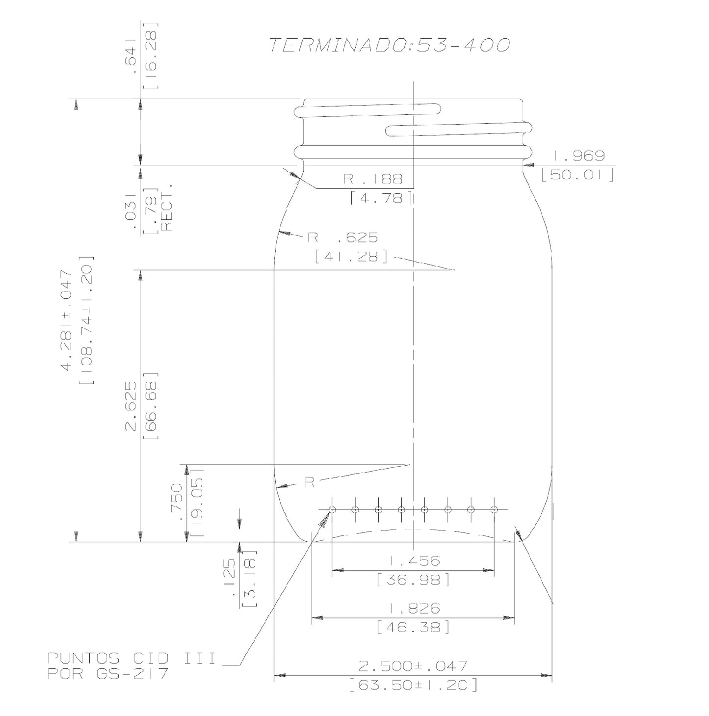 ENVASE DE VIDRIO 1261 FLINT TAPA ROSCA X 24 UNIDADES