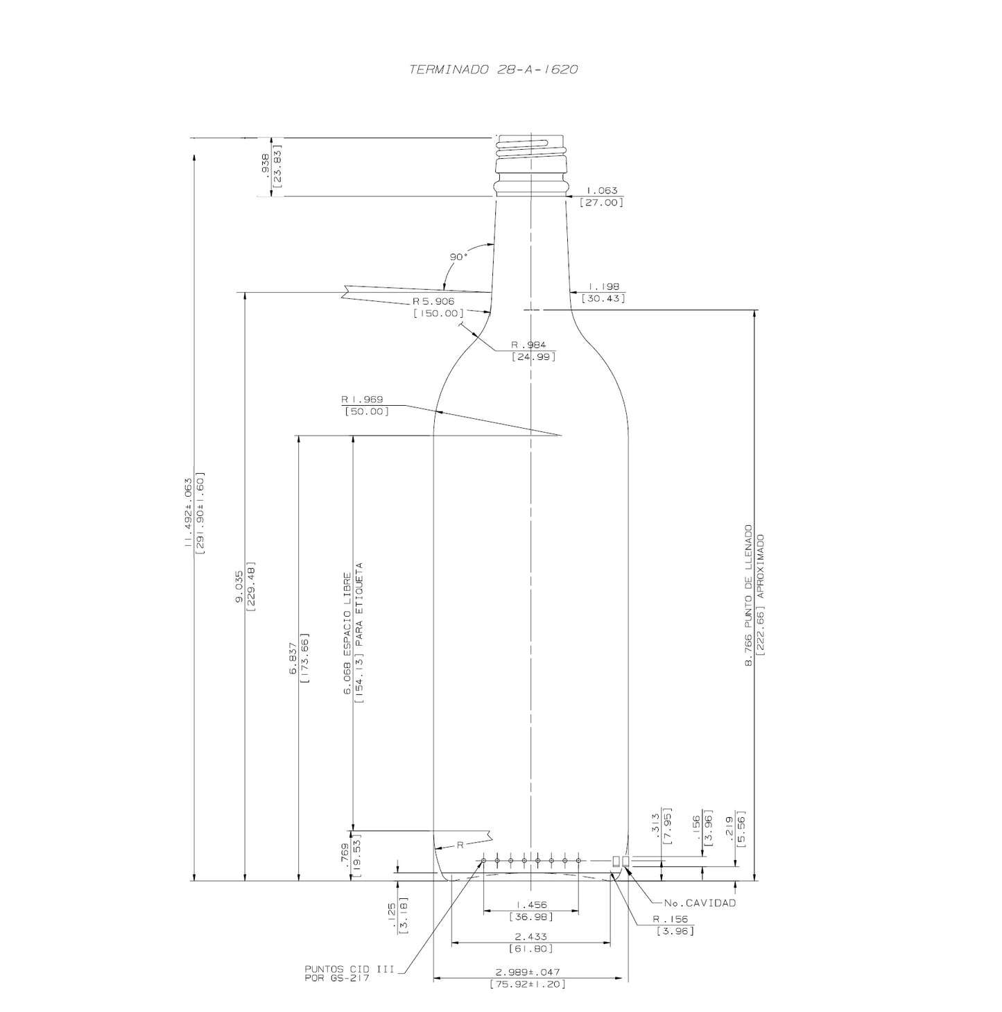 ENVASE DE VIDRIO 2312 AMBAR PILFER X 12 UNIDADES
