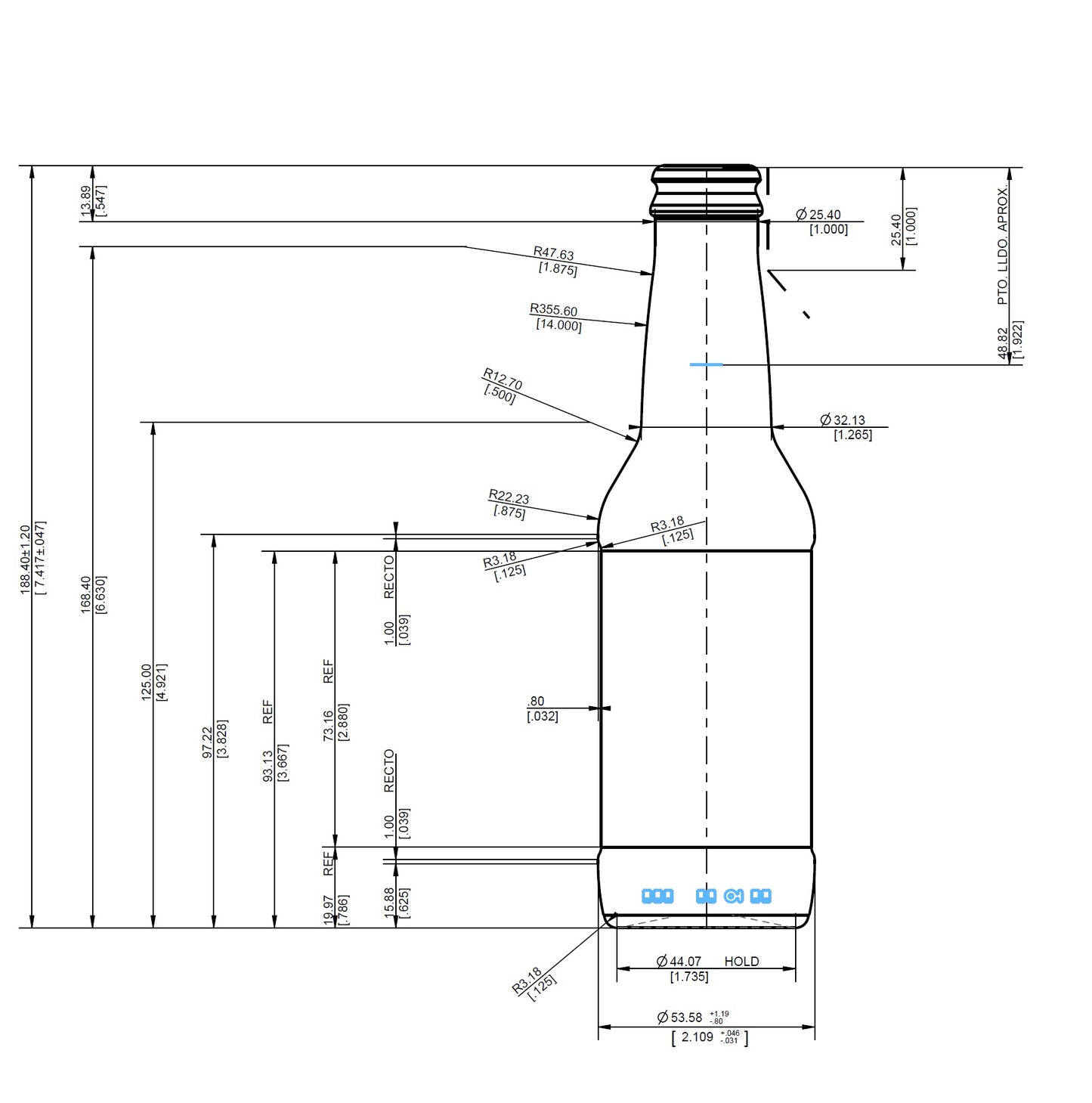 ENVASE DE VIDRIO 4067 FLINT PRESION x 24 UNIDADES