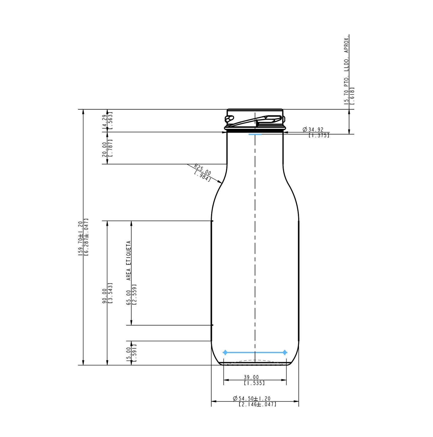 ENVASE DE VIDRIO 4178 FLINT TO X24 UNIDADES