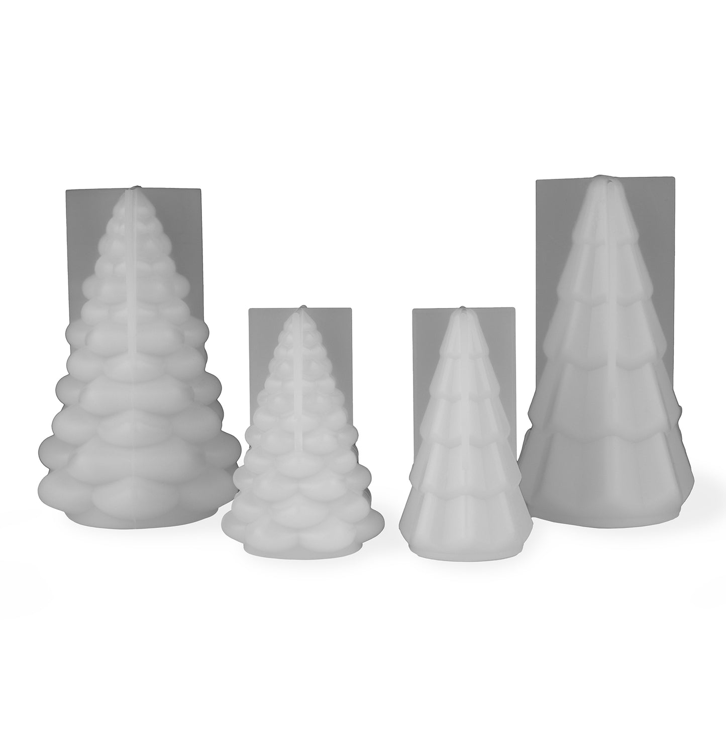 SET MOLDE DE SILICONA ARBOL DE NAVIDAD GRANDE X 2 UNIDADES