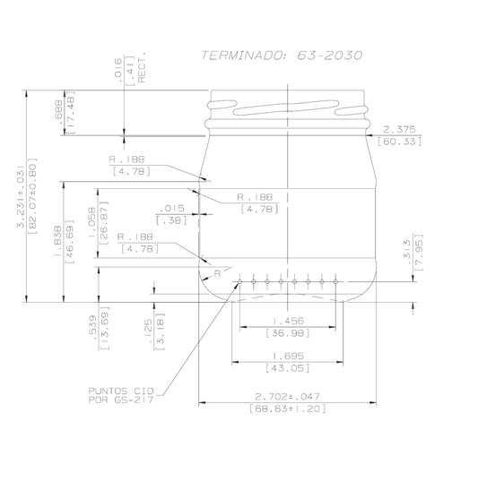 ENVASE DE VIDRIO 3561 FLINT TO X 24 UNIDADES