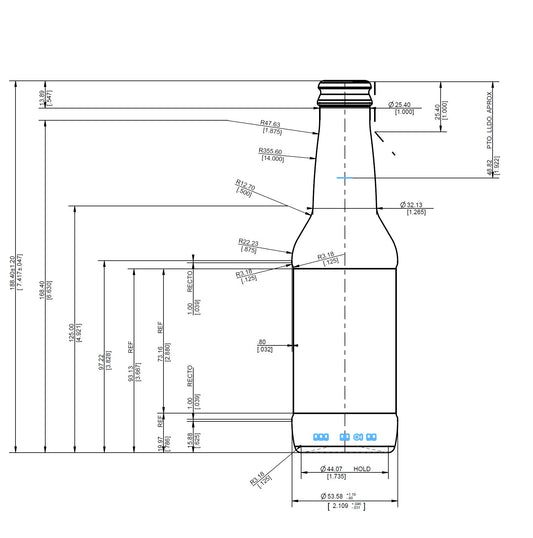 ENVASE DE VIDRIO 4067 FLINT PRESION x 24  UNIDADES