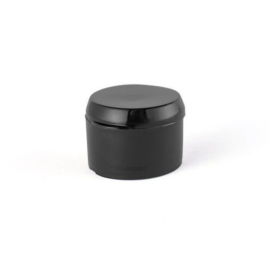 TAPA PLASTICA 24 mm FLIP TOP NEGRA ROSCA X 24 UNIDADES
