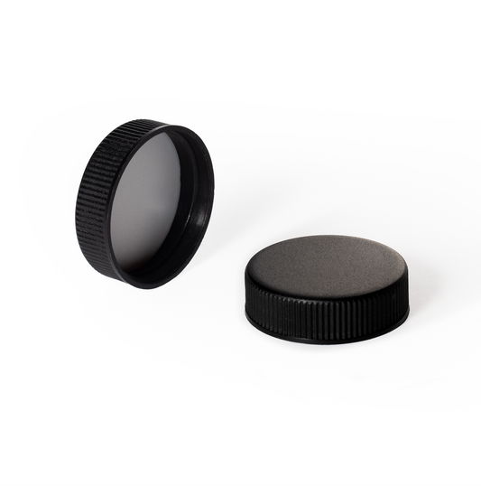 TAPA PLÁSTICA 38 mm ROSCA NEGRA