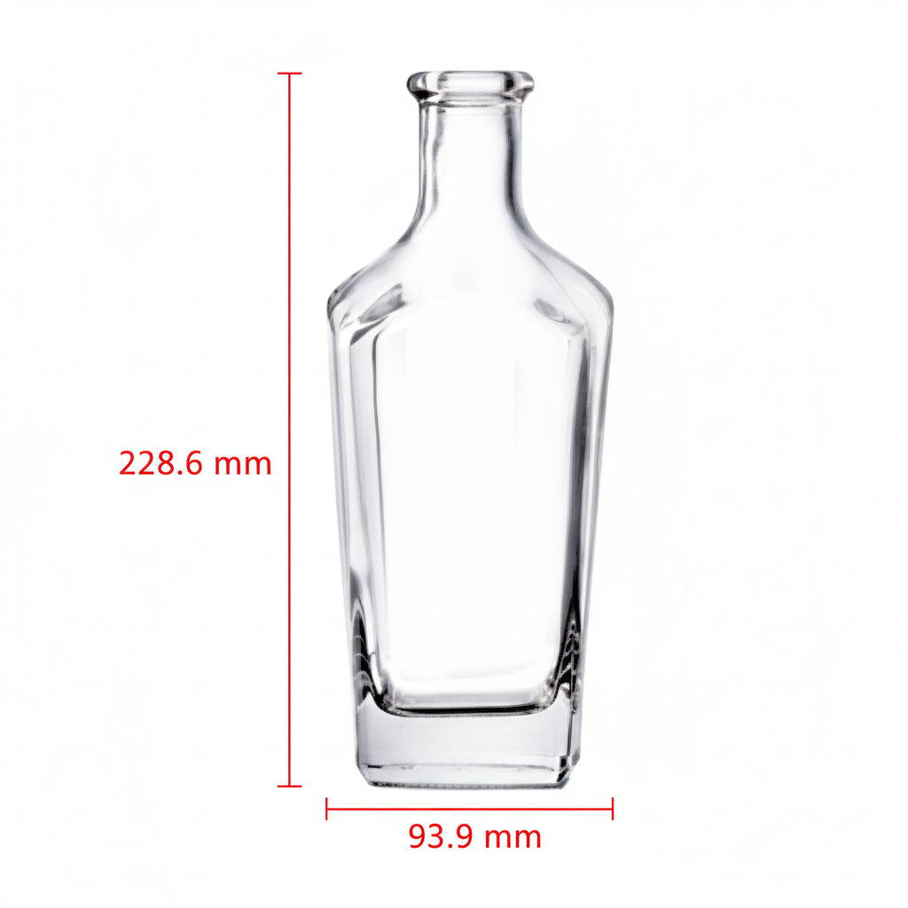 Dimensiones botella Imperial 750ml: 228.6 × 93.9 mm