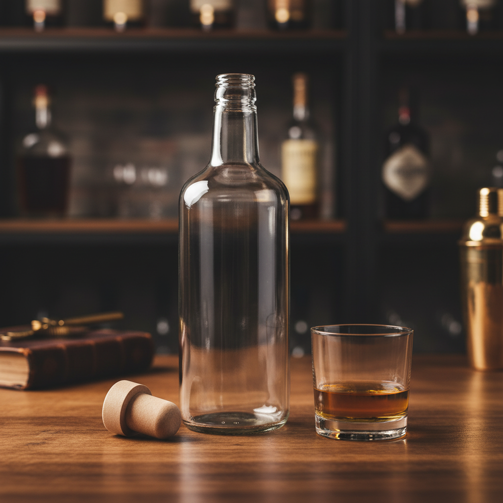 Lifestyle botella flint 750ml mesa de bar artesanal