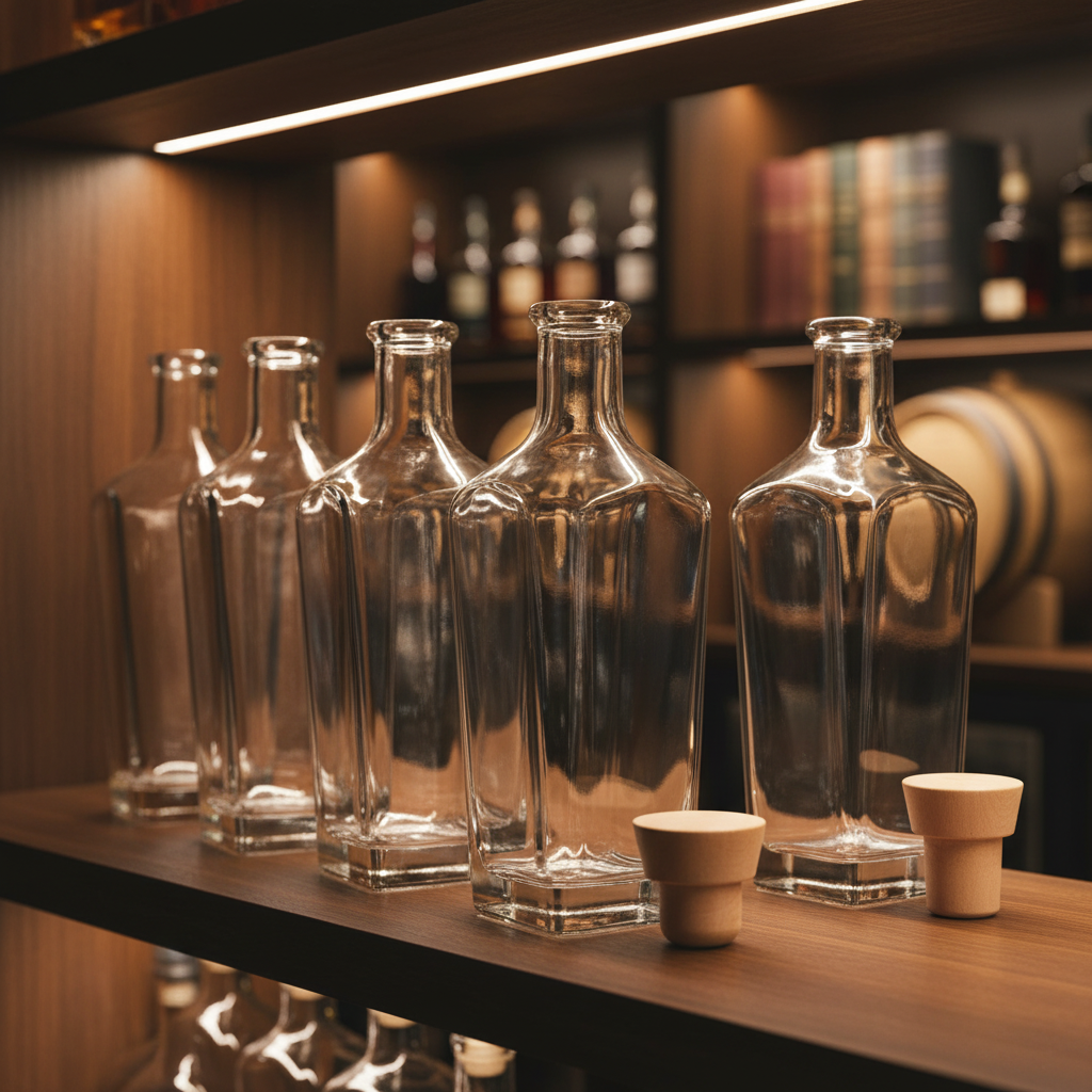 Botellas Imperial en contexto bar/destilería premium