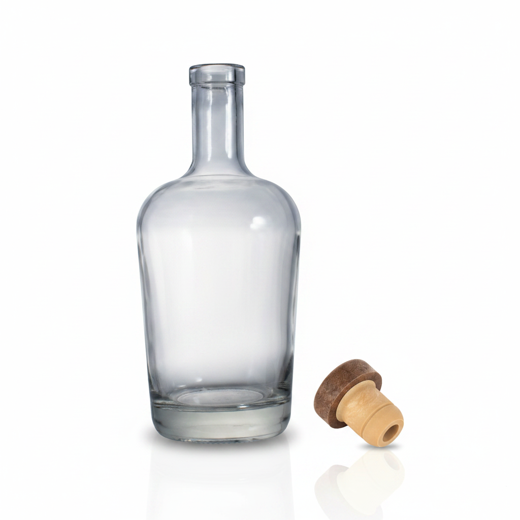 Botella FLINT 750ml con tapón sintético Monomix Bicolor a un lado