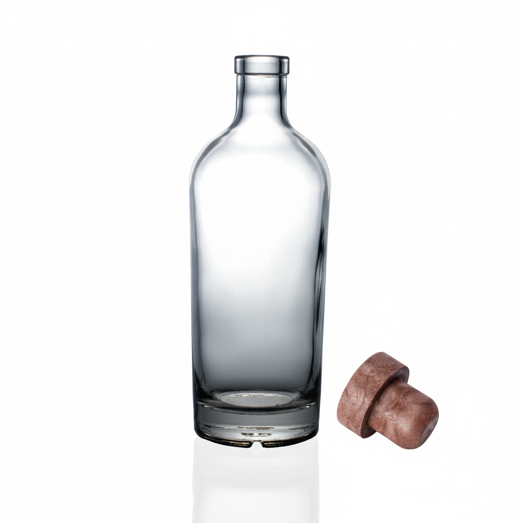 Img 4 - Botella con tapón real al lado